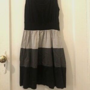 Color Block Black Tank Dress